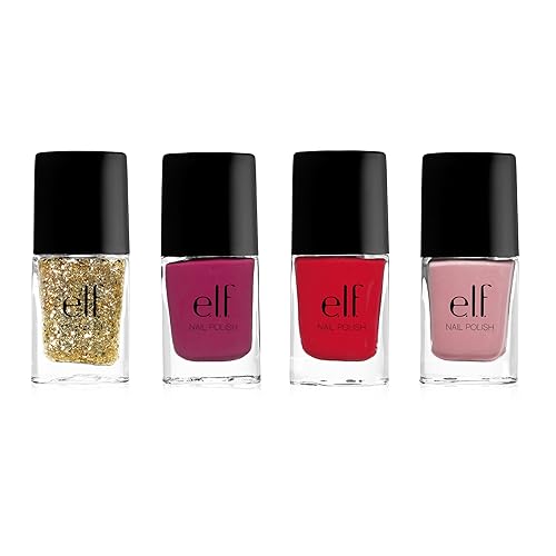 e.l.f. 4 Piece Nail Polish Set, Bright, 0.609 Ounce Beauty & Personal Care e.l.f.
