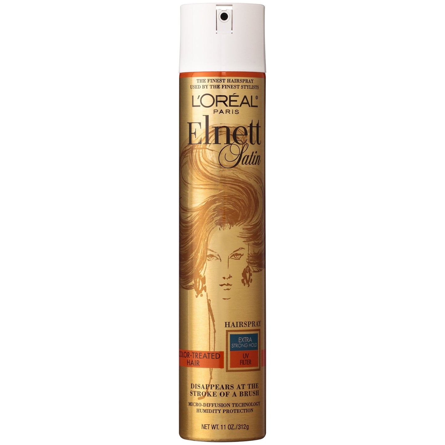 L'Oréal Paris Elnett Satin Extra Strong Hold Hairspray - UV Filter, 3 Count Beauty & Personal Care L'Oreal Paris