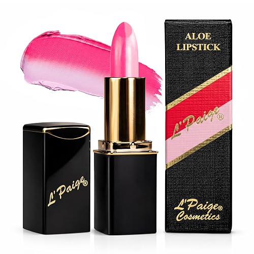 L'Paige Split-Stick Lipstick - Pink/Frost, Dual-Sided Aloe Vera Moisturizing Formula, Long-Lasting Split-Tone Frosted Satin Finish, Hydrating Smooth Beauty & Personal Care L'Paige