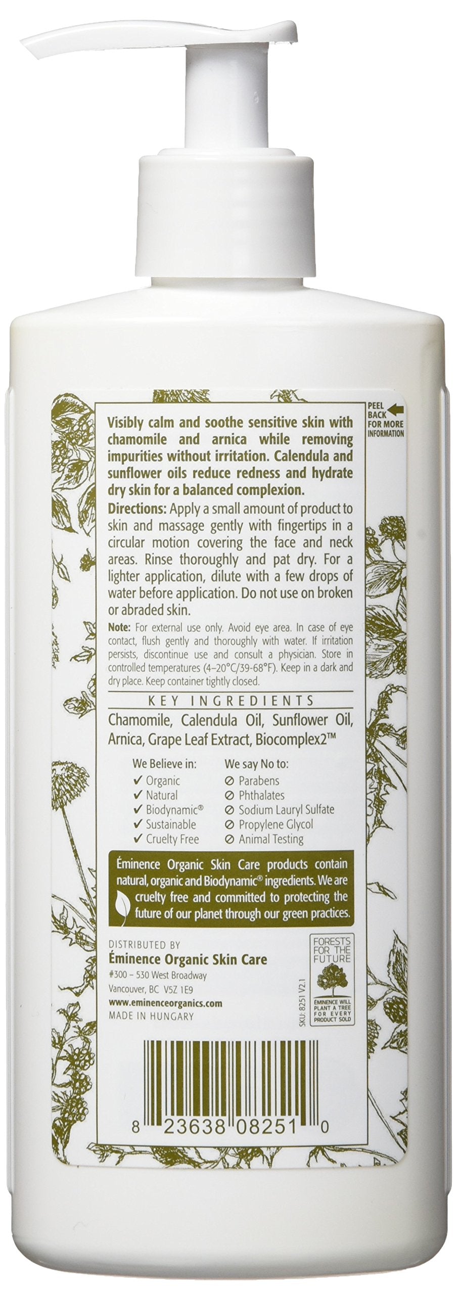 Eminence Calm Skin Chamomile Cleanser for Unisex - 8.4 oz Cleanser Beauty & Personal Care Eminence