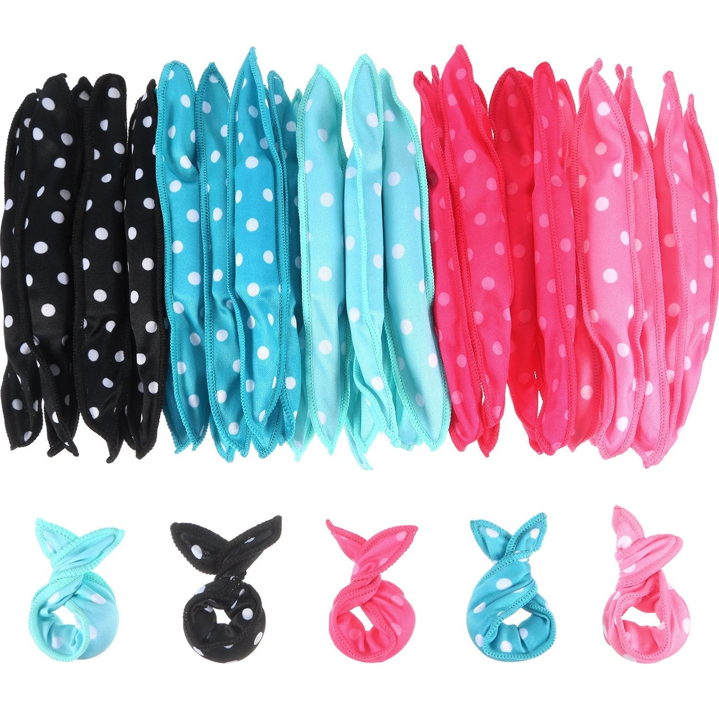 Bememo 40 Pieces Soft Curlers Hair Rollers Overnight Heatless Pillow Rollers for Hair Satin Sponge Curlers to Sleep in No Heat for Long Short Styling Beauty & Personal Care Bememo