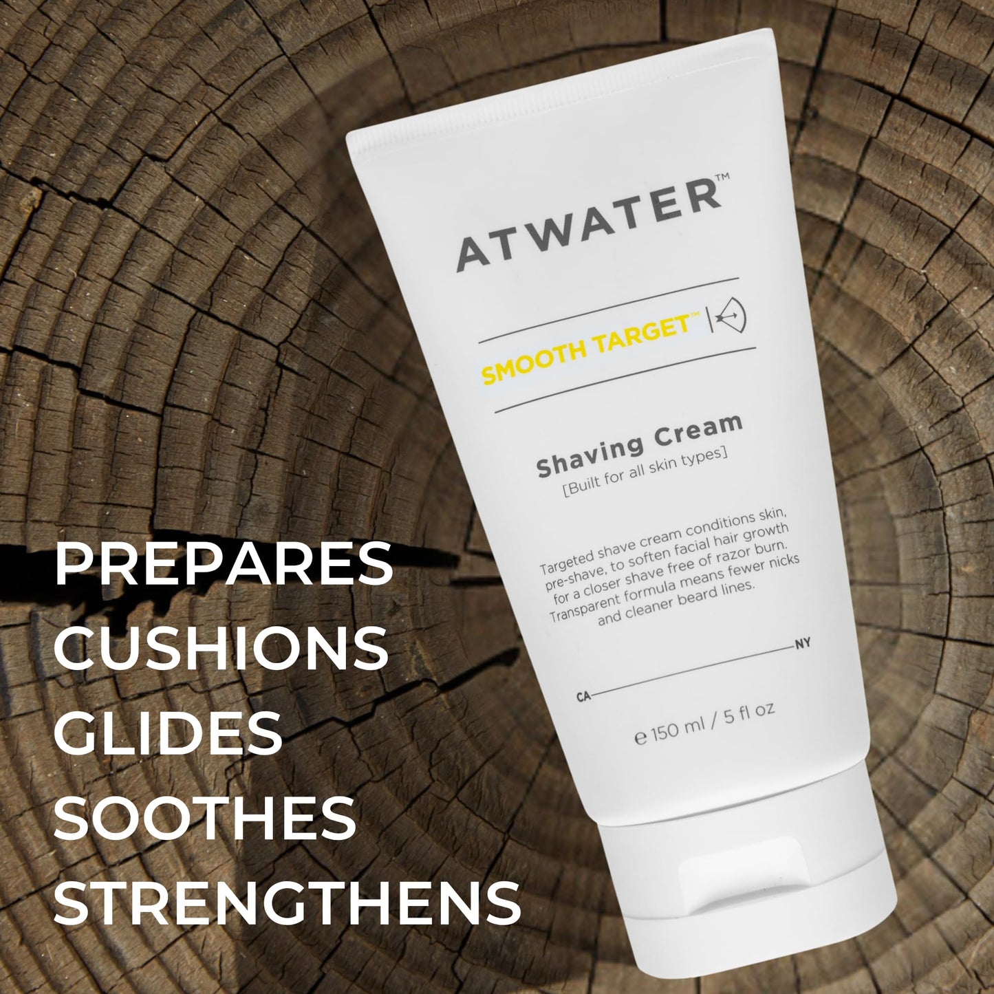 ATWATER Smooth Target Shaving Cream, Men's Pre-Shave and Shave Cream in One, Translucent Formula with Rosa Gallica Extract, Nick-Free Protection… Beauty & Personal Care ATWATER