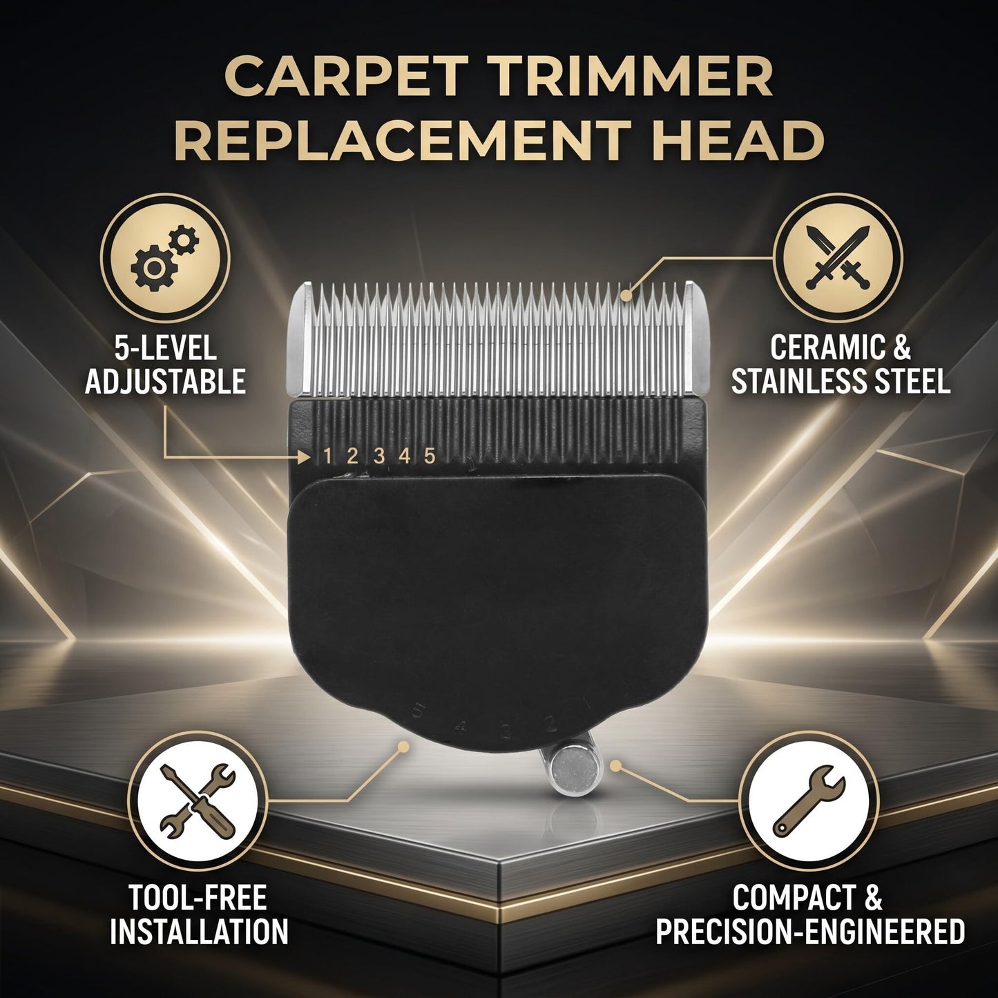Levels Carpet Trimmer Replacement Head, Tufting Clippers Simple Installation, Small And Exquisite, And Stainless Steel, Tufting Trimmer Replacement Beauty and Personal Care Zerone
