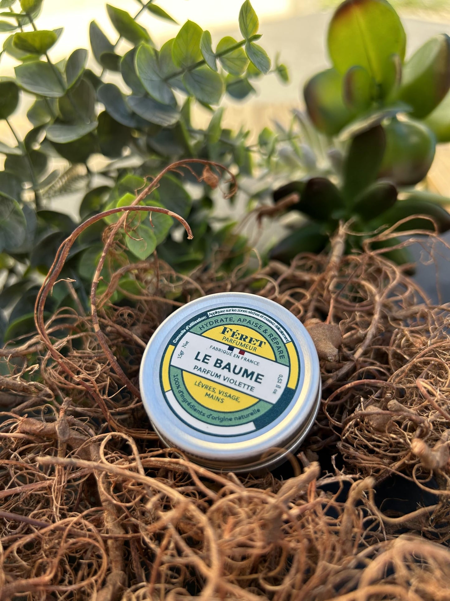 Feret Parfumeur Le Baume Multi-Purpose Balm - Violette - Natural Lip Balm with Shea Butter & Honey - Hydrating Moisturizer for Dry Skin, Lips Beauty and Personal Care Feret Parfumeur