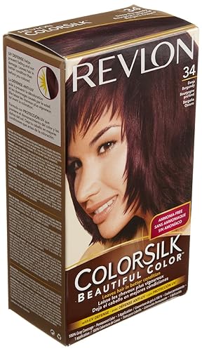 Revlon Colorsilk Haircolor 34, Deep Burgundy - 1 Ea, Pack of 4 Beauty & Personal Care REVLON