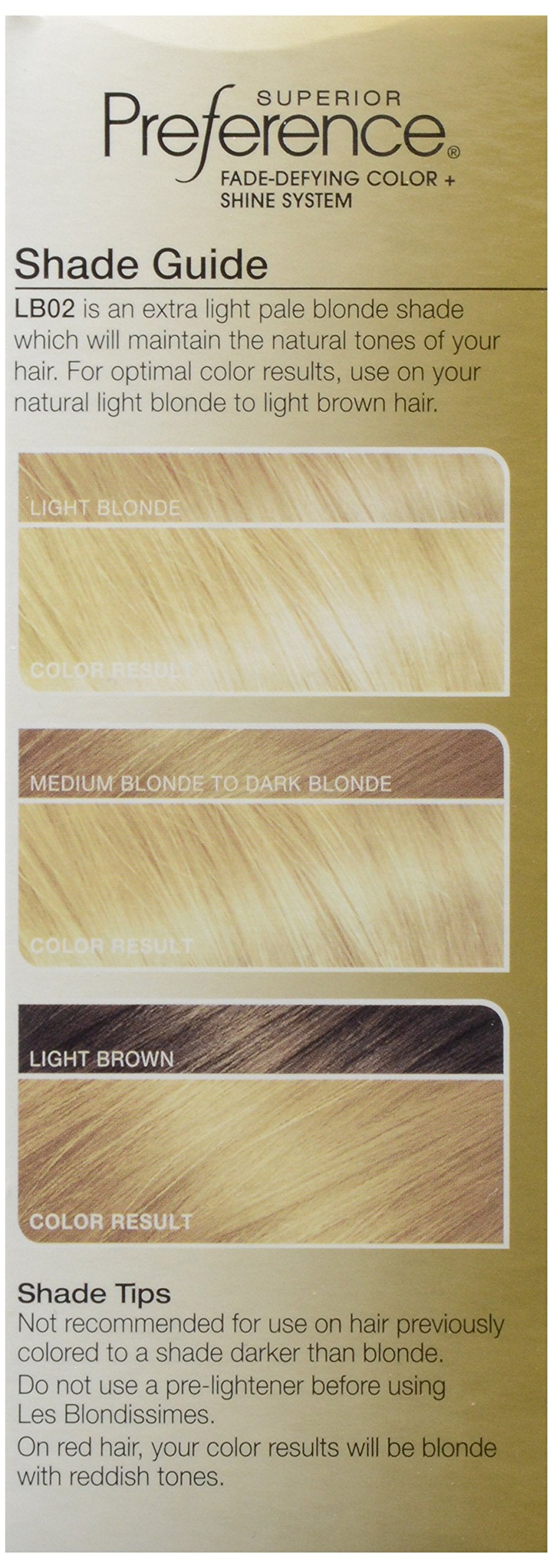 L’Oreal ParisSuperior Preference Les Blondissimes, LB02 Extra Light Natural Blonde (Natural) 1 ea Beauty & Personal Care L'Oreal Paris