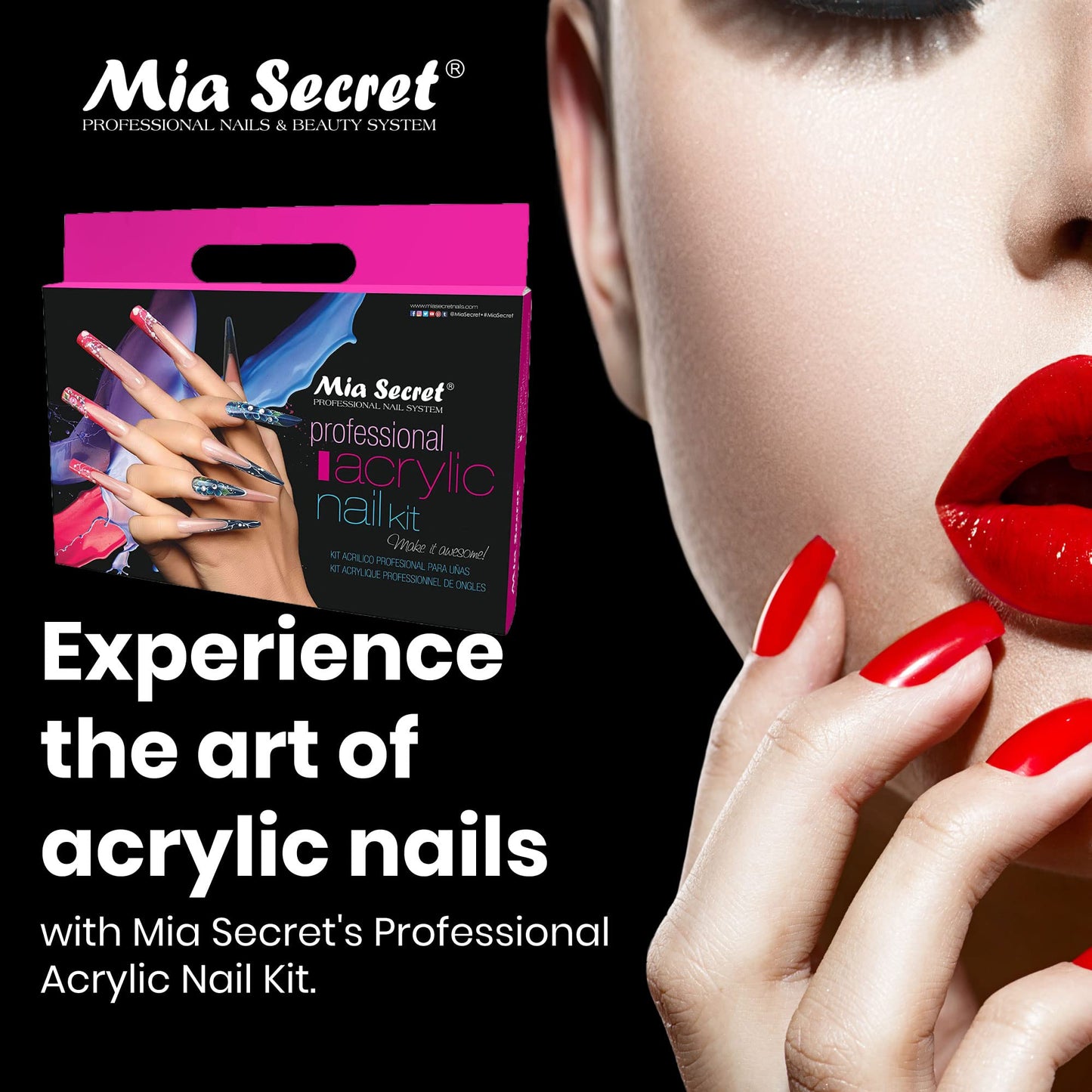 Mia Secret Professional Acrylic Nail Kit – Complete Beginner Set with Everything for Acrylic Nails, Full Kit de Uñas Acrílicas Completo Beauty & Personal Care Mia Secret
