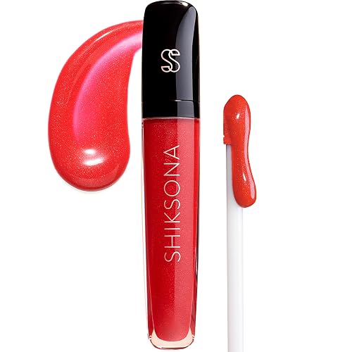 ShikSona High Shine Lip Gloss | Hydrating, Vegan, High Pigment, Non-Sticky Lipgloss in a Timeless, Universal Color | Sexy Self-Starter (Candy Apple Beauty & Personal Care ShikSona