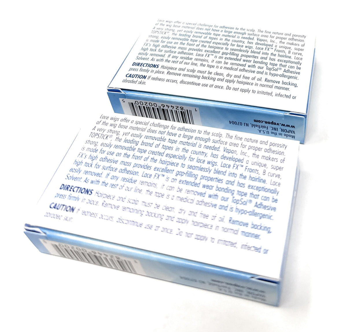 Vapon Lace Fx Tape B Curve Double Sided Super Adhesive Clear Strips for Front Lace Wigs, INC Beauty (2 Packs)