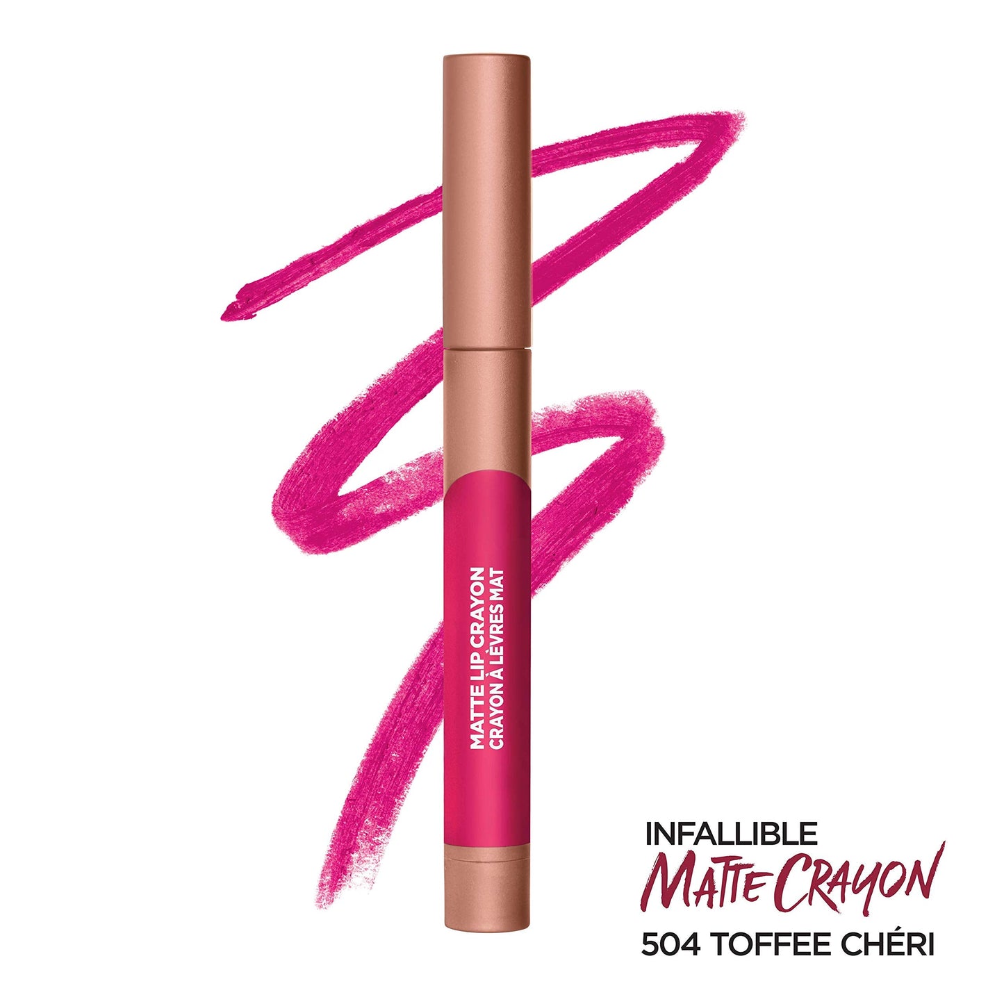 L’Oréal Paris Infallible Matte Lip Crayon, Toffee Cheri (Packaging May Vary) Beauty & Personal Care L'Oreal Paris