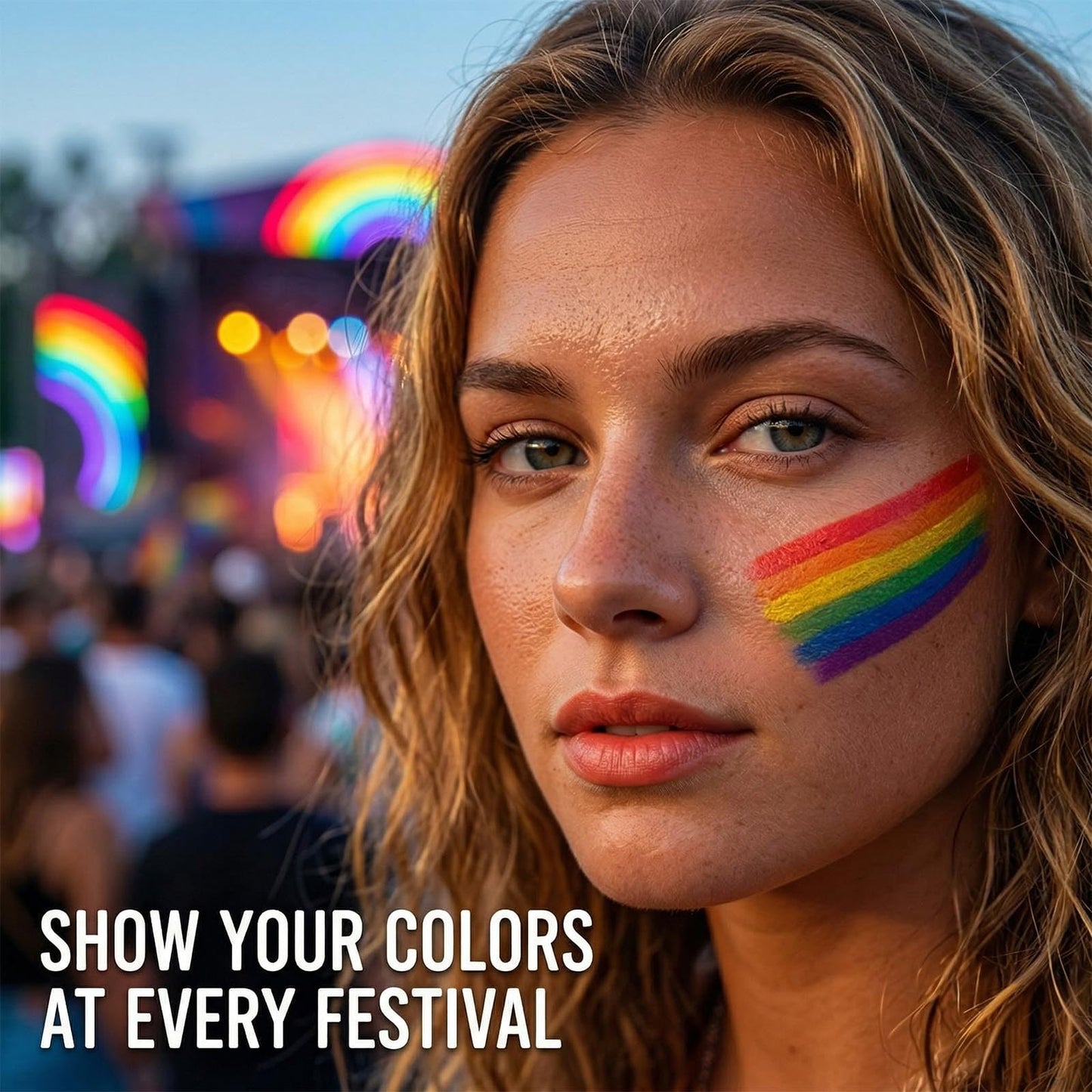 Pride Rainbow Face Paint Crayons Face Paint for Face and Body Paint Gay Pride Day Celebrations Party Any Parade Pride Day Celebrations Party Beauty & Personal Care LANGFON