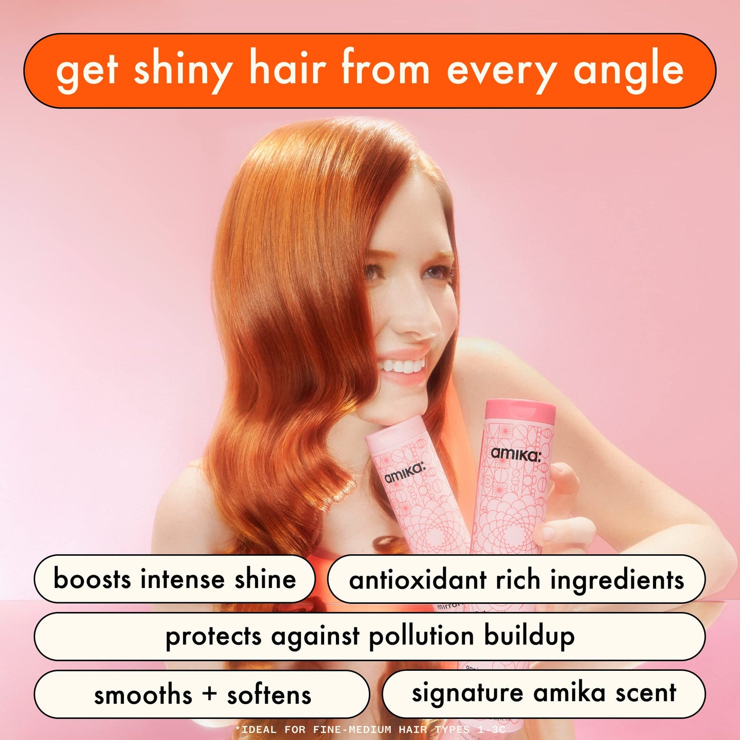 amika Mirrorball High Shine + Protect Antioxidant Shampoo, 1000ml Beauty & Personal Care Amika