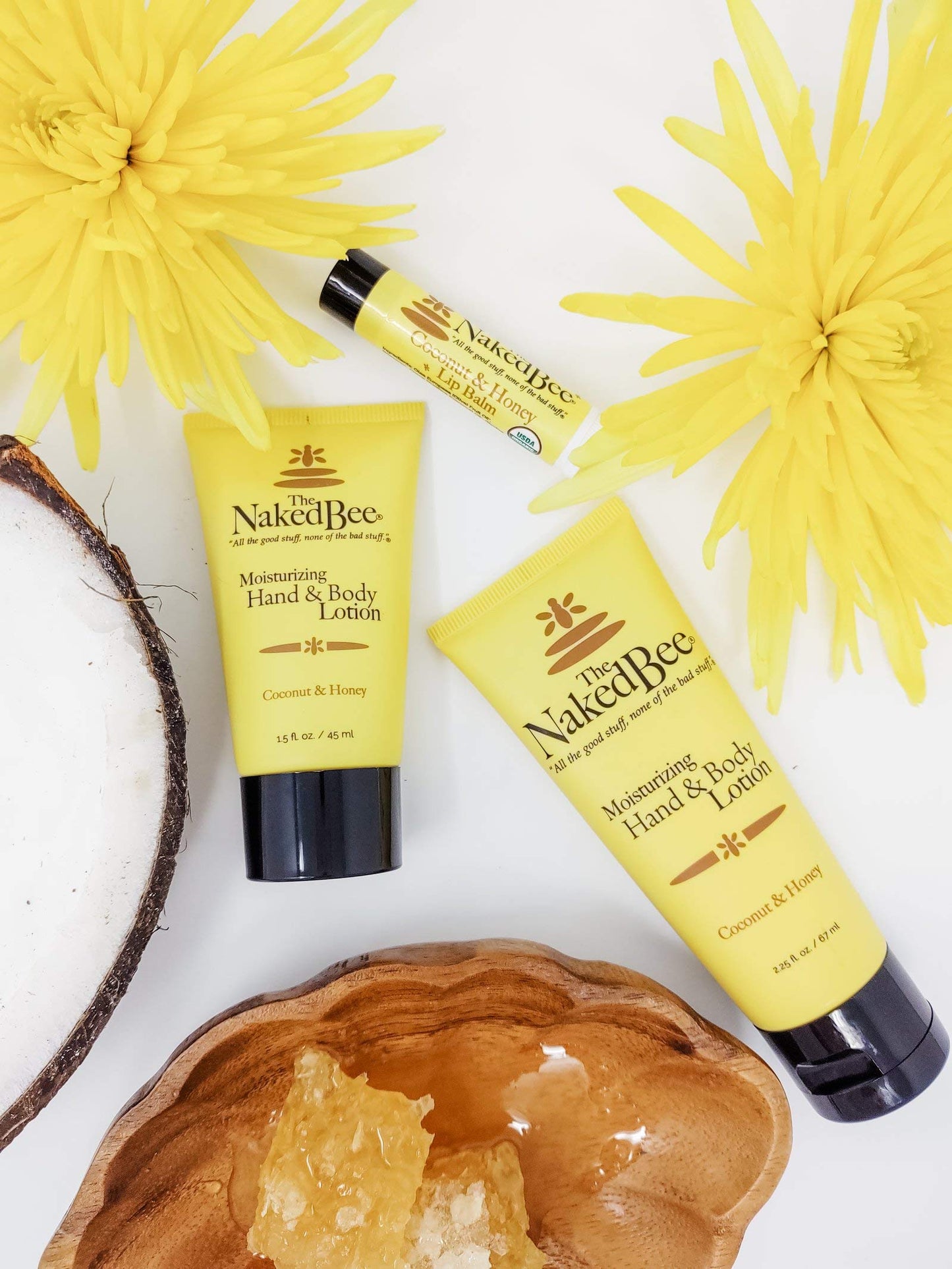 The Naked Bee Nourishing Body Lotion for All Skin Types (2.25 oz) Moisture Replenishing Lotion for Dry Skin with Coconut & Honey Beauty & Personal Care The Naked Bee