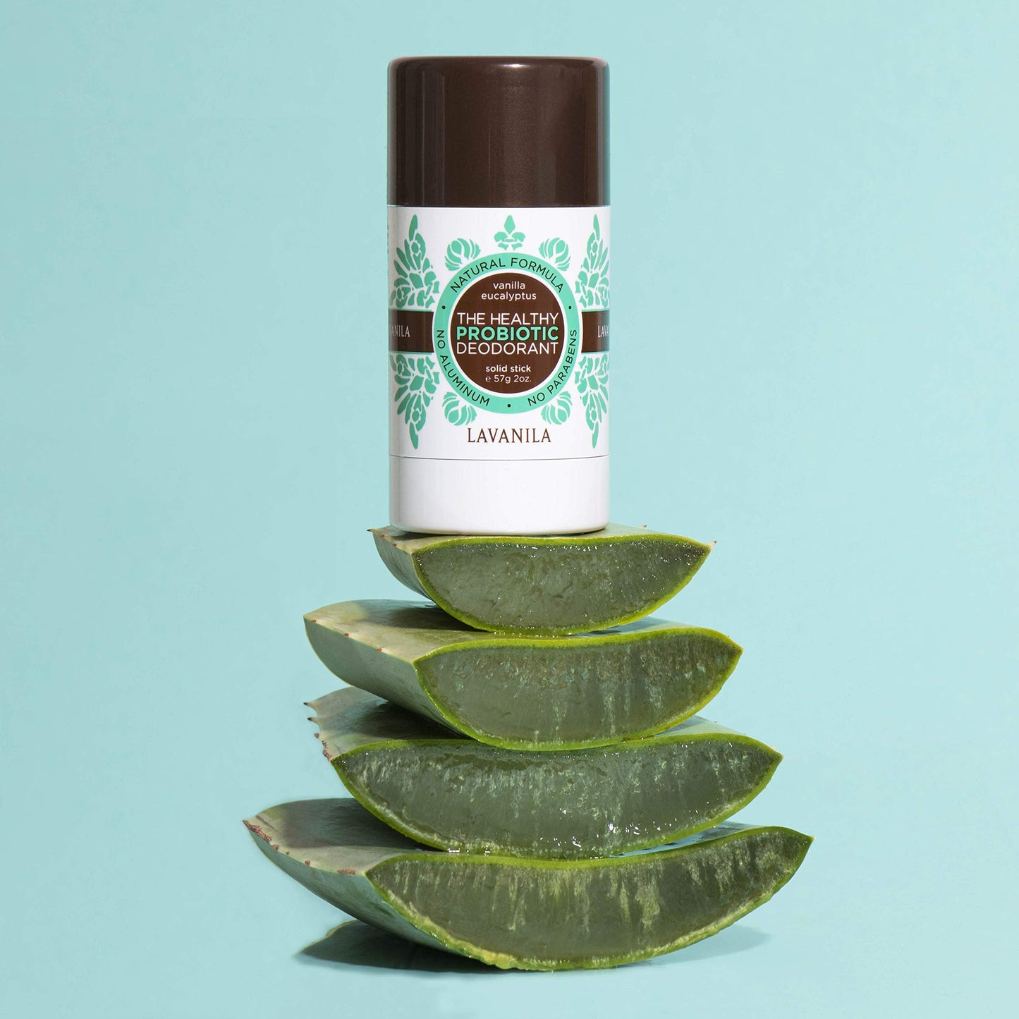 Lavanila Vanilla Eucalyptus Aluminum Free Deodorant 2 Oz - Solid Stick Deodorant for Men and Women, Natural Vegan Formula, Made In USA Beauty and Personal Care Lavanila