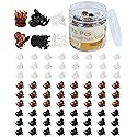 Mini Claw Hair Clips Set - 78 Tiny Plastic Clips in 3 Colors for Women and Girls Beauty & Personal Care DF DUALFERV