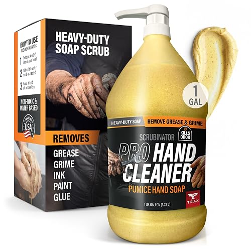 Triax Scrubinator - Heavy Duty Hand Scrub and Cleaner - Removes Tough Grease, Dirt, Grime, and Odors - No Toxic Solvents or Harsh Chemicals Beauty & Personal Care Triax
