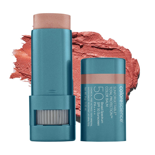 Colorescience Sunforgettable Total Protection Color Balm SPF 50, Mineral, Broad Spectrum, Buildable Lip & Cheek Color, Blush, 0.32 Ounce (Pack of 1) Beauty and Personal Care Colorescience