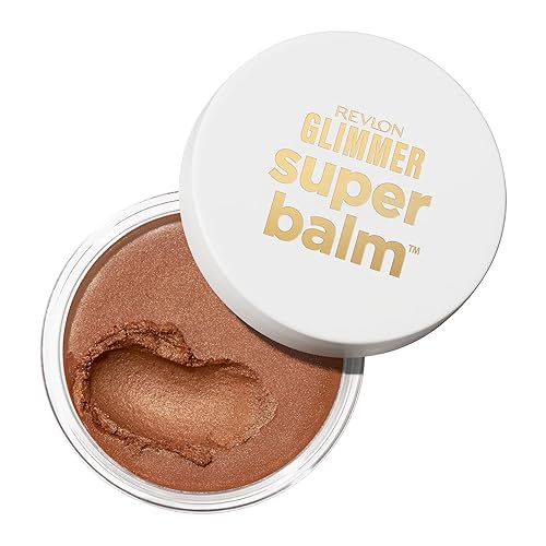 Revlon Glimmer Super Balm, Multi-Use Glow Face Makeup, Cream Bronzer, Highlighter, & Blush, 005 Sun-Kissed, 0.06 oz Beauty & Personal Care REVLON