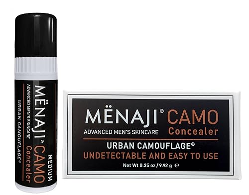 MËNAJI URBAN CAMOUFLAGE® Concealer Stick for Men - Skin Foundation Concealer for Dark Circles, Acne, Under Eye - Corrector - Mens Cosmetics - Medium Beauty & Personal Care Menaji