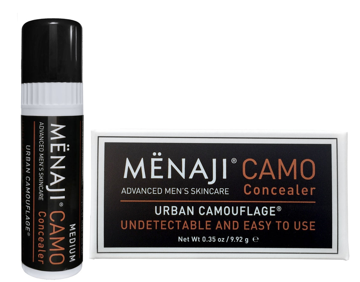 MËNAJI URBAN CAMOUFLAGE® Concealer Stick for Men - Skin Foundation Concealer for Dark Circles, Acne, Under Eye - Corrector - Mens Cosmetics - Medium Beauty & Personal Care Menaji