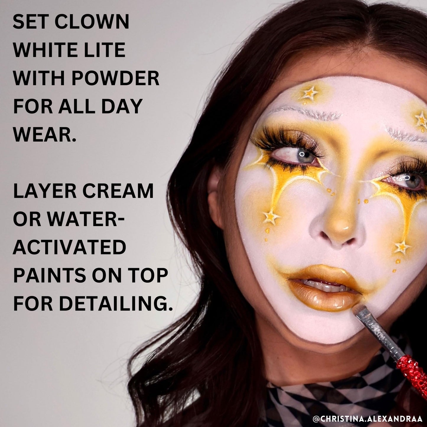 Mehron Makeup Clown White Lite | Professional Face Paint & Body Paint | White Cream Face Paint for Clown Makeup, Stage, Film, Cosplay, Mime Beauty & Personal Care Mehron