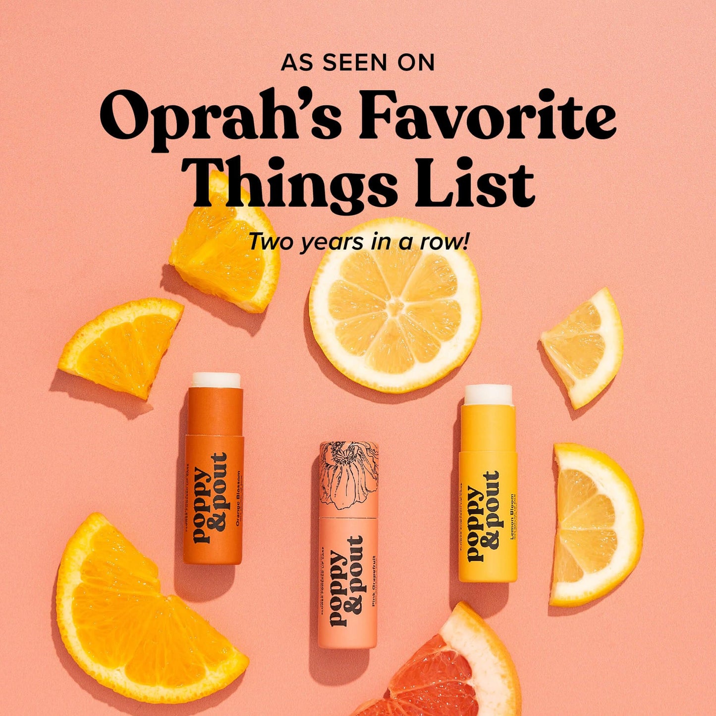 Poppy & Pout Orange Blossom Jumbo Lip Balm | All Natural Lip Balms & Moisturizers | Hydrates with Beeswax, Vitamin E, Organic Coconut Oil | Beauty & Personal Care Poppy & Pout