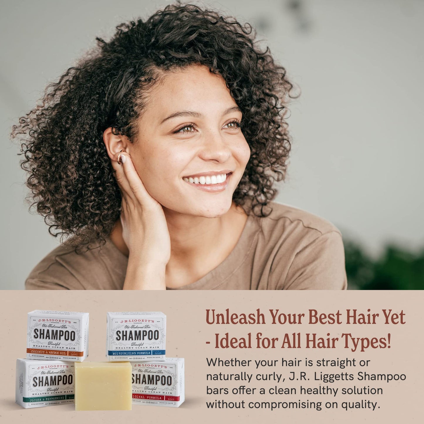 J.R.LIGGETT'S Herbal Formula Shampoo Bar and Conditioner Bar 2-Pack, All-Natural, Plant-Based Solid Hair Care Set, Sulfate-Free, 3.5 oz Shampoo / 1.75 Beauty & Personal Care J·R·LIGGETT'S