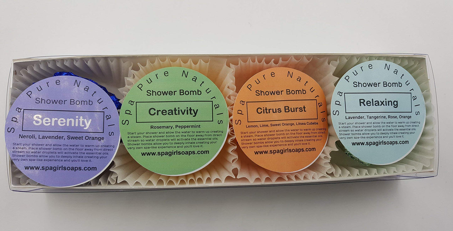 Spa Pure Aromatherapy Shower Bombs: Shower Steamers, Bath Melts for Women, Men Beauty and Personal Care Spa Pure