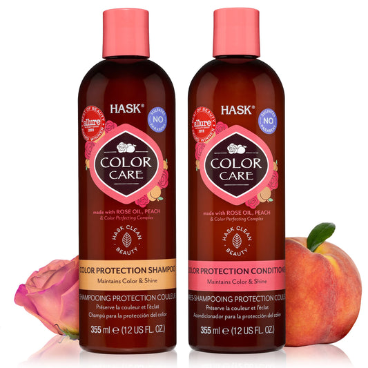 HASK Color Care Shampoo + Conditioner Set for Color-Treated Hair | Sulfate-Free, Paraben-Free, Gluten-Free, Vegan, Cruelty-Free, Color Safe | 12oz Beauty & Personal Care HASK