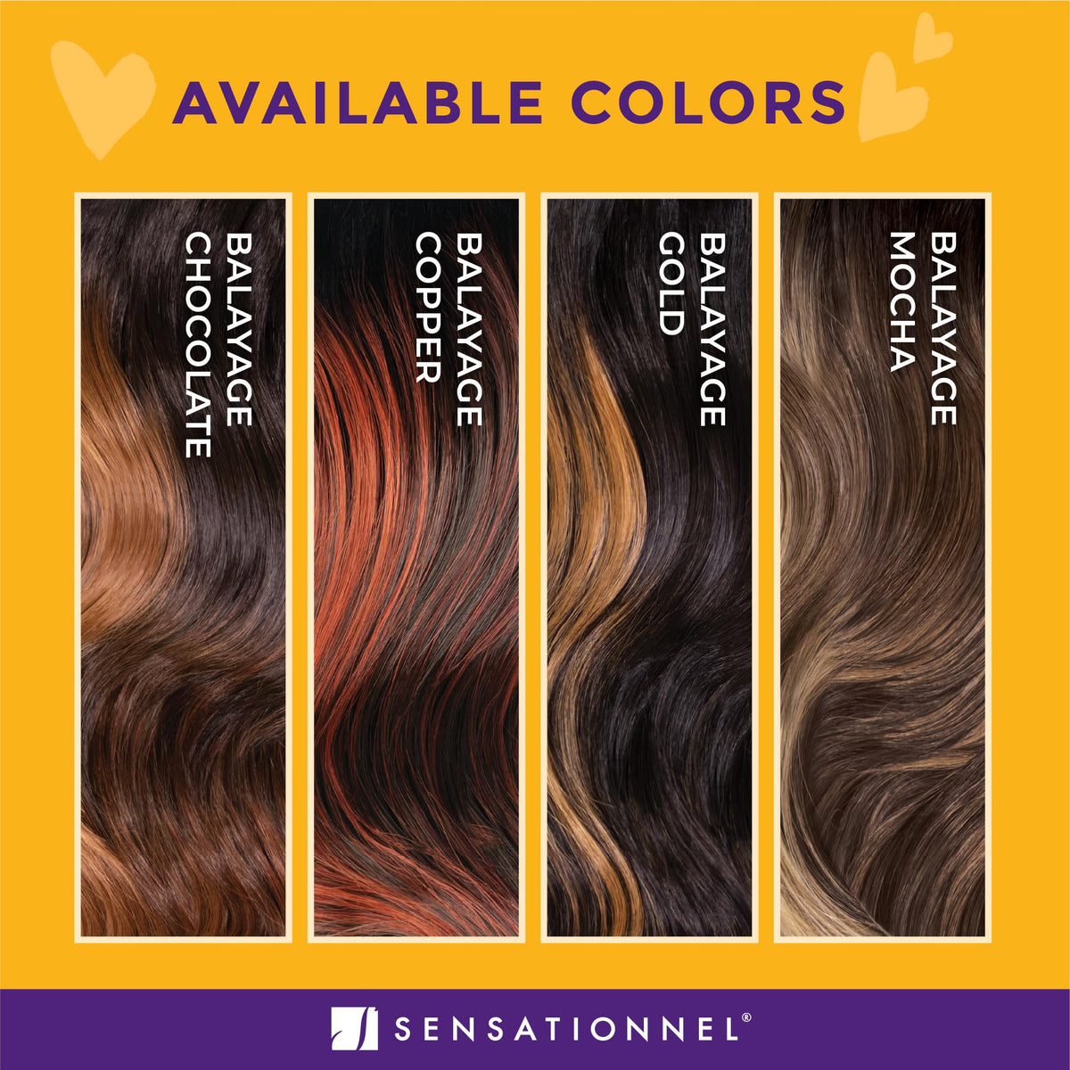 Sensationnel CKCO Kinkyedges Wig-Kinky Straight 24 Inch, BALAYAGEMOCHA