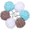 Bath Loofah Shower Sponge Pouf Body Scrubber Exfoliator Scrubber Ball (Set of 6) Beauty & Personal Care Tbestmax