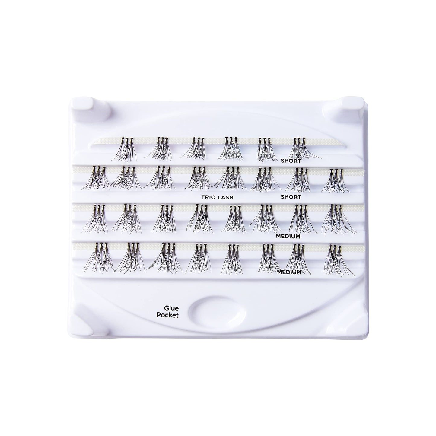 i-ENVY by KISS Trio Lash Classic Medium 30 Lashes (Pack of 6) Natural Style 3X Faster Easier Application Beauty & Personal Care i•ENVY
