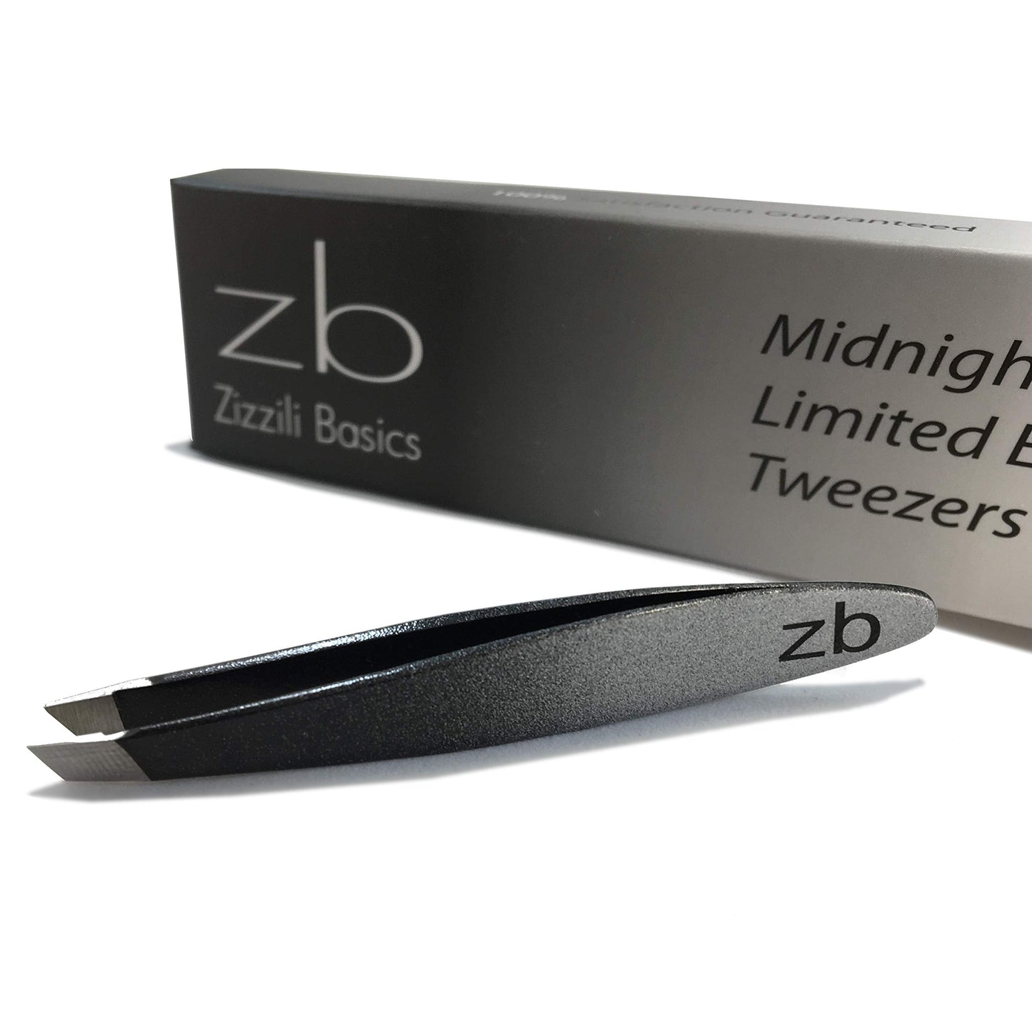 Zizzili Basics Mini Slant Tweezers - Best Tweezers for Eyebrow, Facial Hair Removal and your Precision Needs (Midnight Ombre) Beauty & Personal Care Zizzili Basics