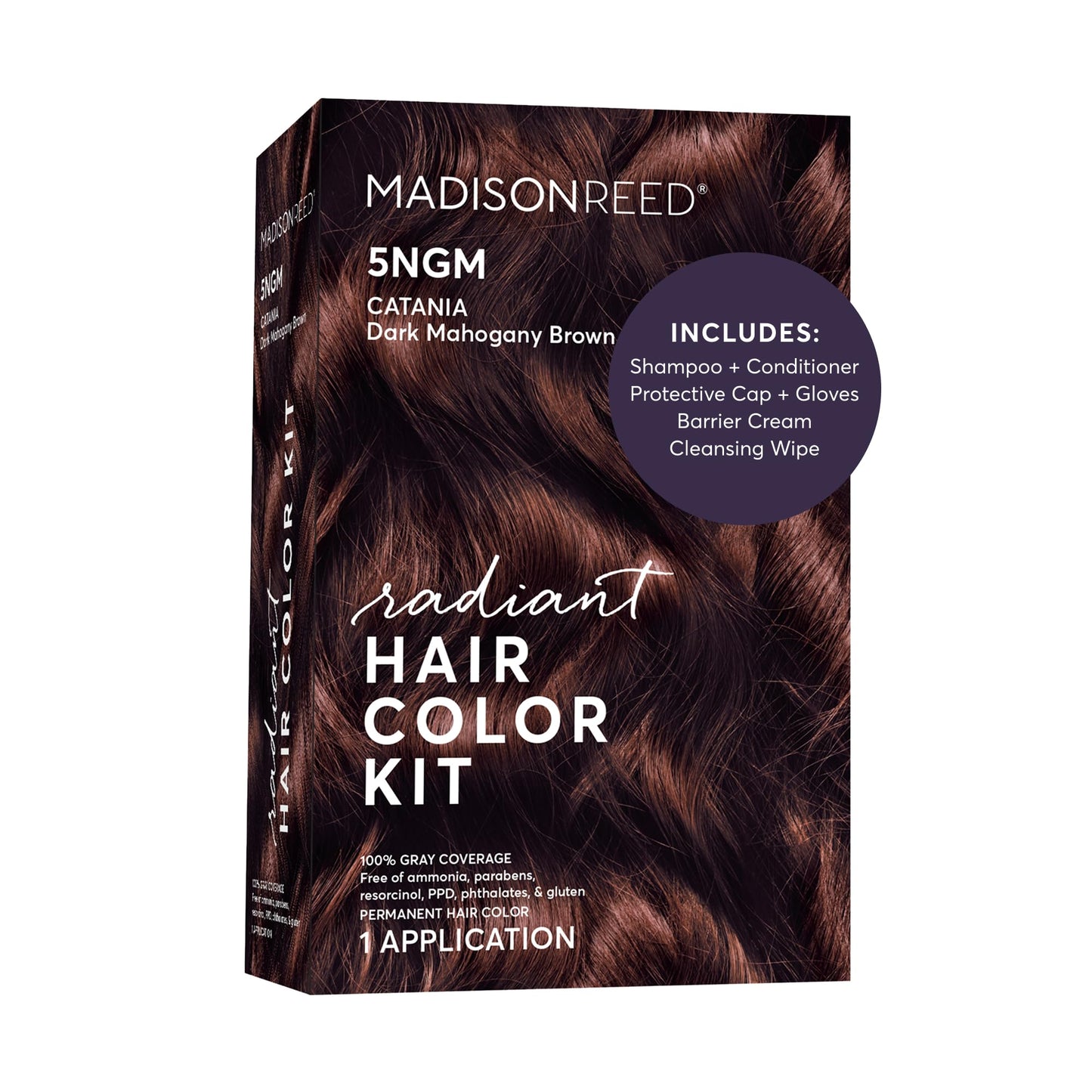 Madison Reed Radiant Hair Color Kit - 5NGM Dark Cinnamon Brown with Gold Mahogany Tones (Catania Brown), Permanent Hair Dye, Dimensional Superior Gray Beauty & Personal Care Madison Reed