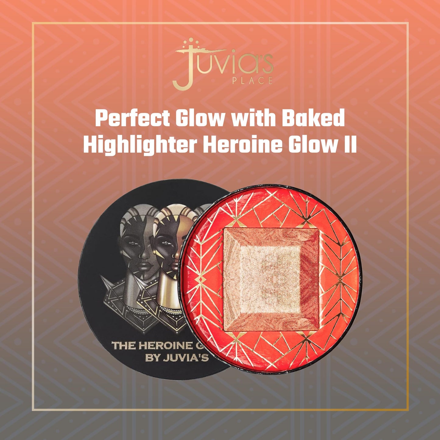Juvia's Place Highlighter Heroine Glow II - Highlighter Powder, Baked Highlighter, Shimmer Highlighter Makeup, Long-Wearing & Illuminating Cheek Beauty & Personal Care Juvia's Place