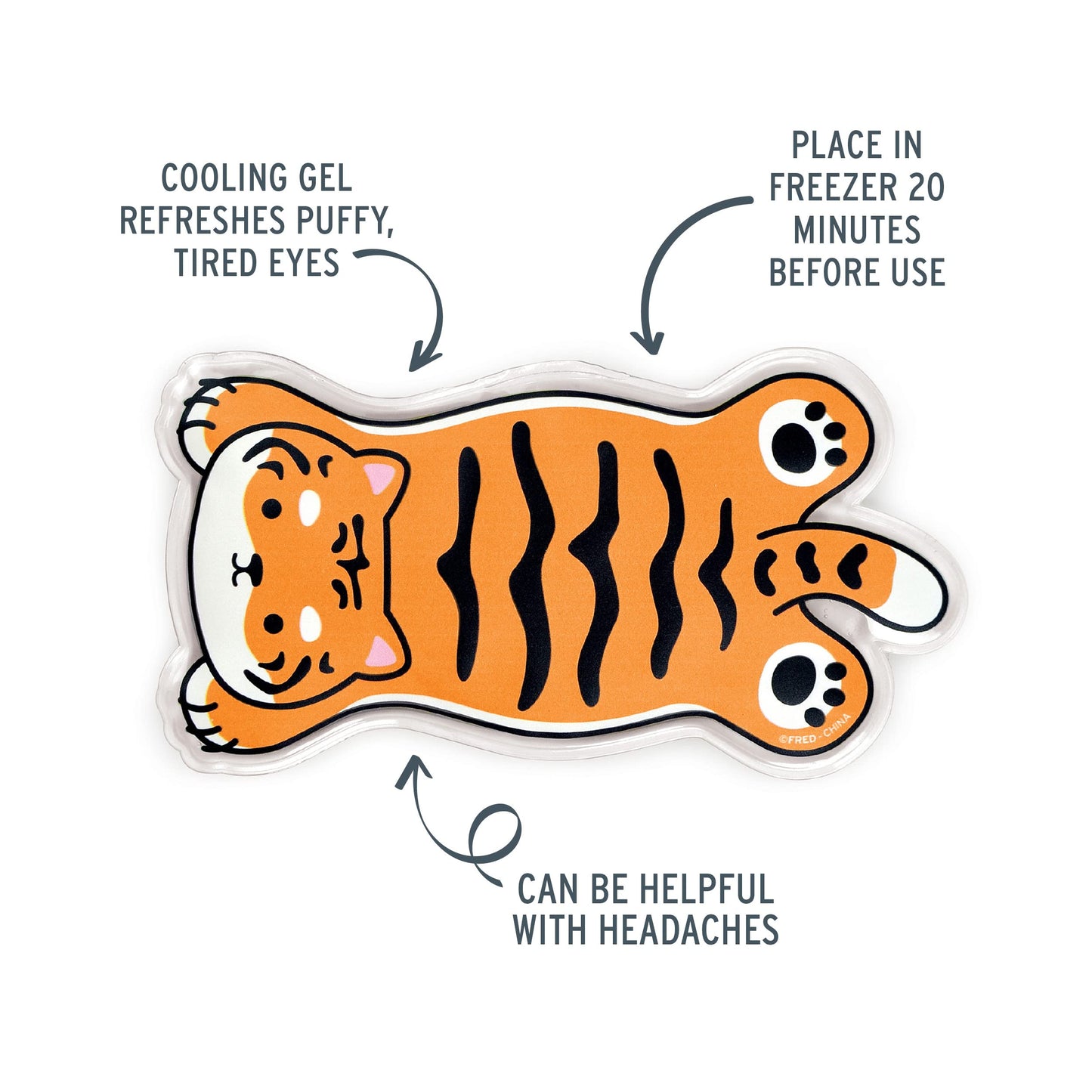 Genuine Fred Chill Out Eye Mask, Tiger Rug Beauty & Personal Care Genuine Fred