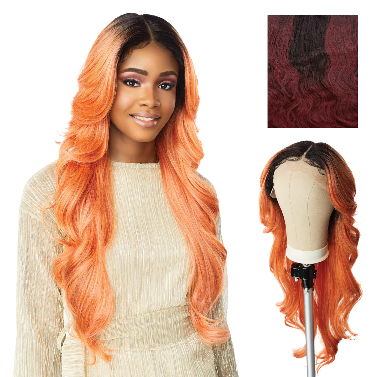 Sensationnel Butta LaceWig-Unit 2, MP/WINE
