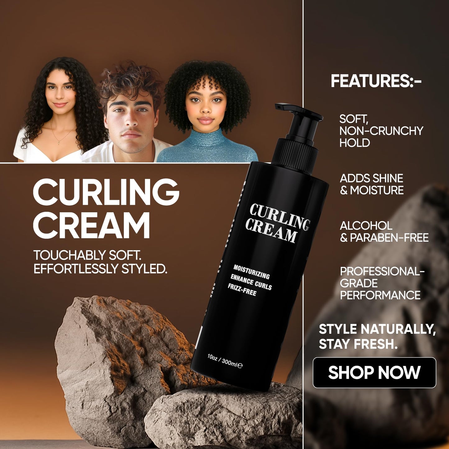 Pacinos Curling Cream - All Day Cream For Curly Hair with Gentle Formula Beauty & Personal Care Pacinos