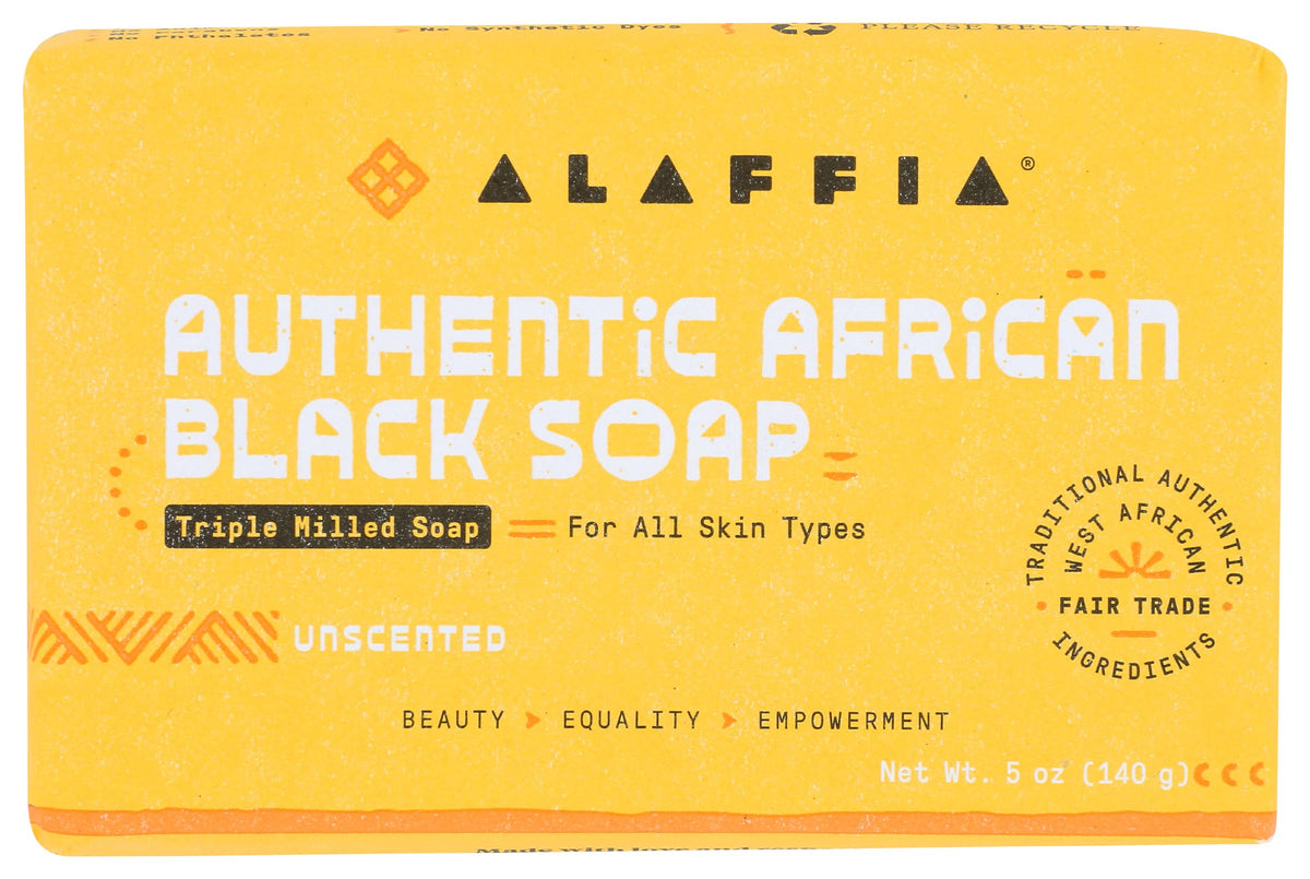 Alaffia Unscented Authentic African Black Soap, 5 Oz Beauty & Personal Care Alaffia