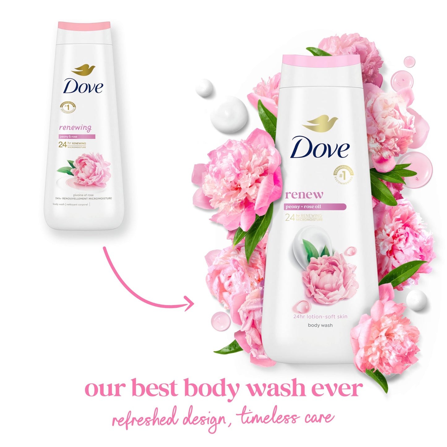 Dove Purely Pampering Nourshing Body Wash, Sweet Cream & Peony 22 oz (Pack of 2) Beauty & Personal Care Dove