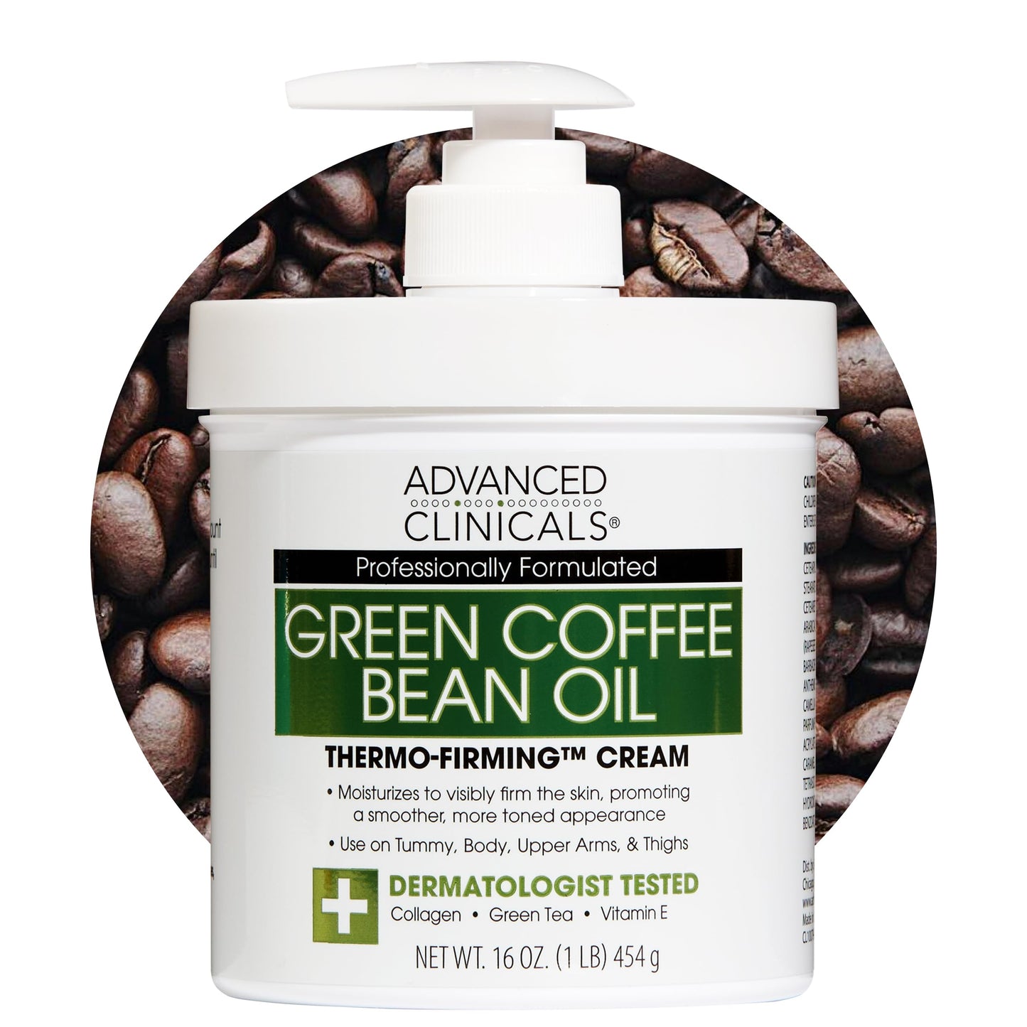 Advanced Clinicals Green Coffee Bean Thermo - Firming Body Lotion | Caffeine Infused Collagen Cream Moisturizer & Body Cream For Women, Stomach, Legs Beauty & Personal Care Advanced Clinicals