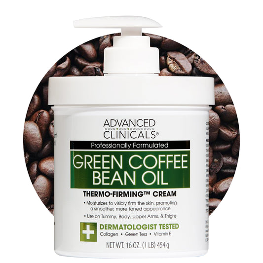 Advanced Clinicals Green Coffee Bean Thermo - Firming Body Lotion | Caffeine Infused Collagen Cream Moisturizer & Body Cream For Women, Stomach, Legs Beauty & Personal Care Advanced Clinicals