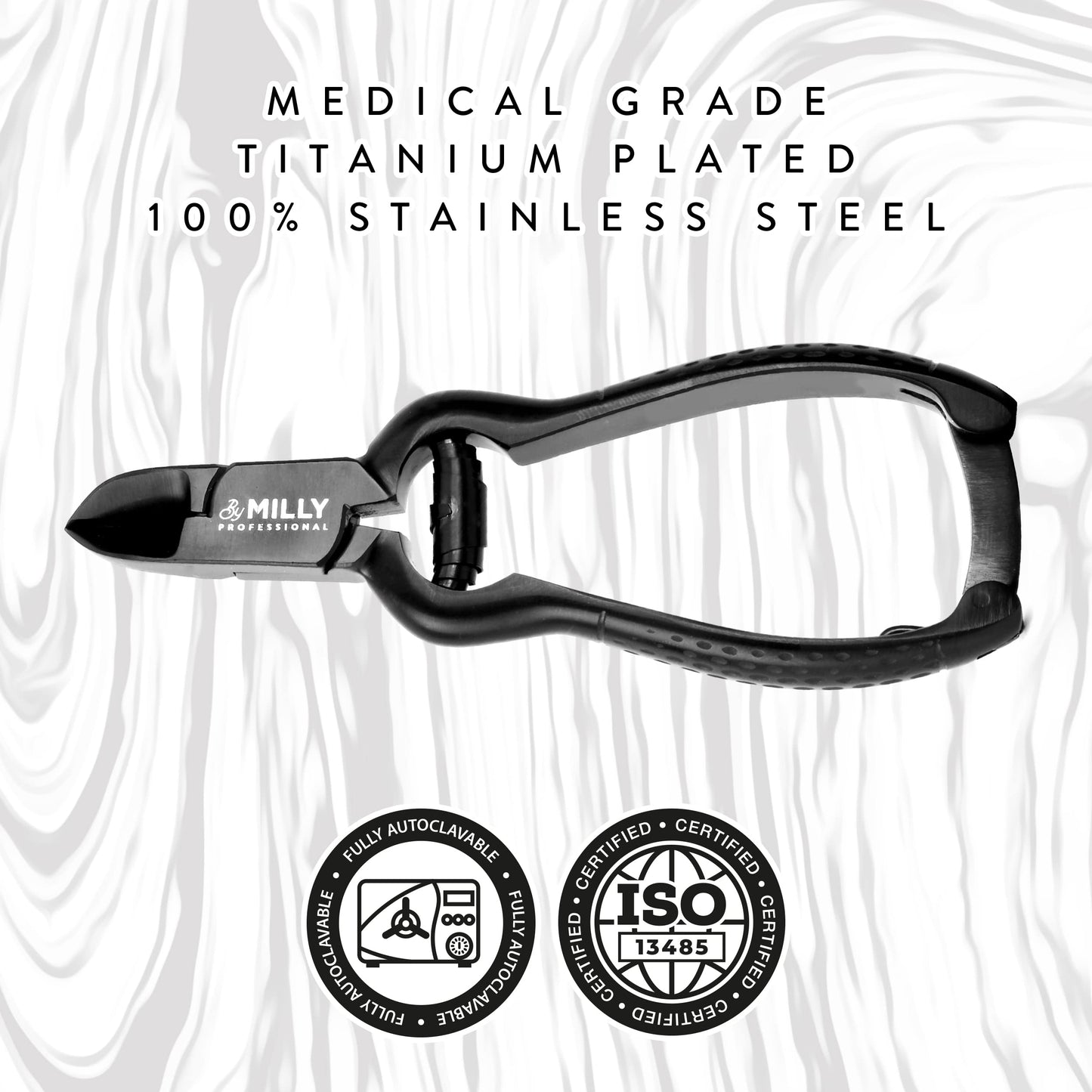 By MILLY Heavy Duty Toenail Clippers for Thick Toenails | High Carbon Stainless Steel | Trim Thick or Hard Toenails | Professional Nail Clippers Beauty & Personal Care By MILLY