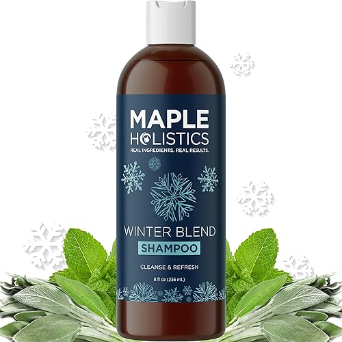 Sulfate Free Hard Water Shampoo - Deep Clarifying Shampoo for Build Up of Product and Minerals with Five Cleansing Mint Essential Oils Beauty & Personal Care Maple Holistics