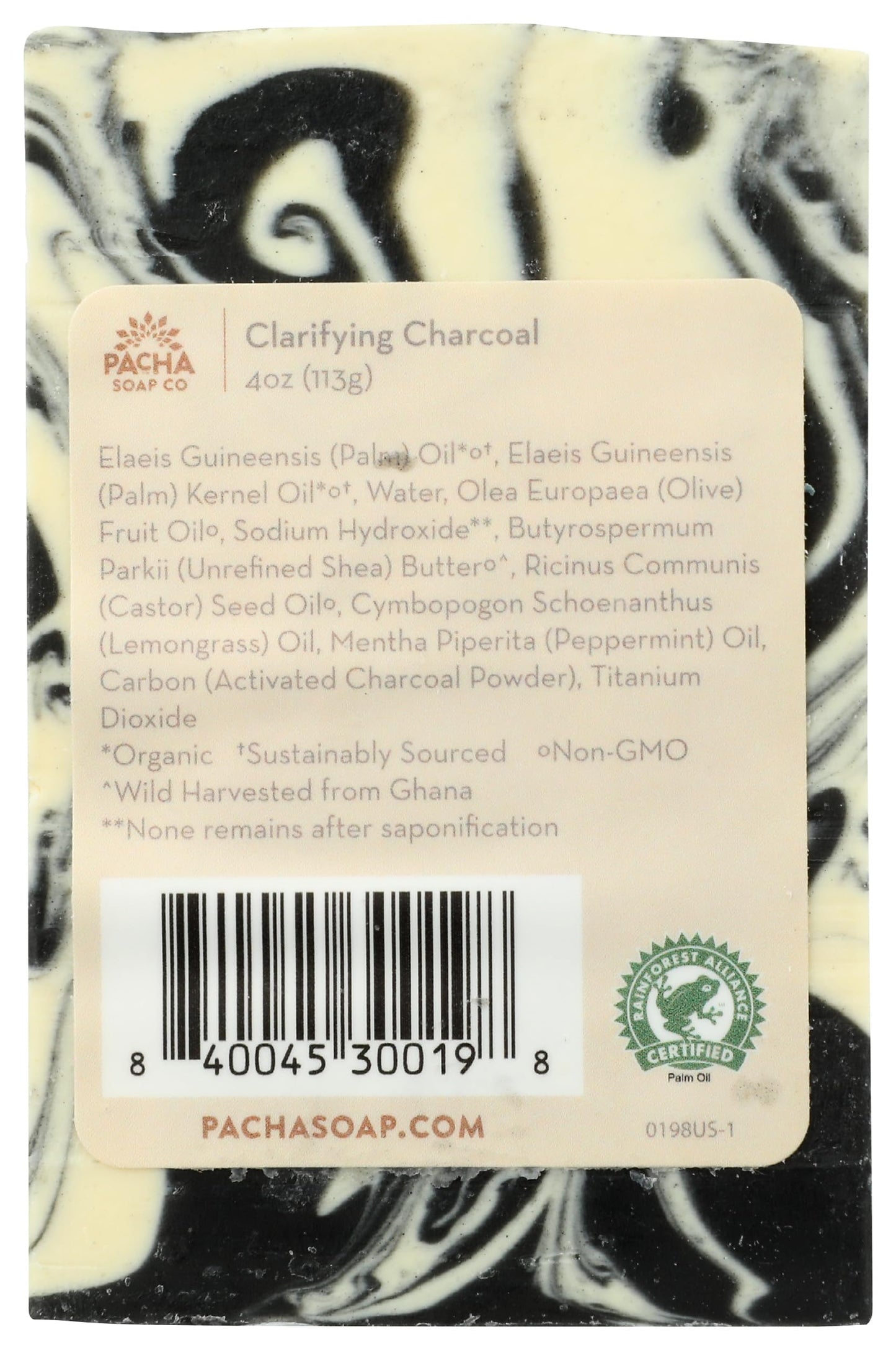 Pacha Soap Clarifying Charcoal Bar Soap, 4 OZ Beauty & Personal Care Pacha Soap Co