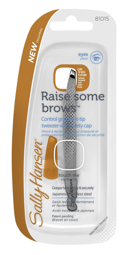 Sally Hansen Beauty Tools, Raise Some Brows-Slant Tip Tweezer with Platform (Pack of 2) Beauty and Personal Care Sally Hansen