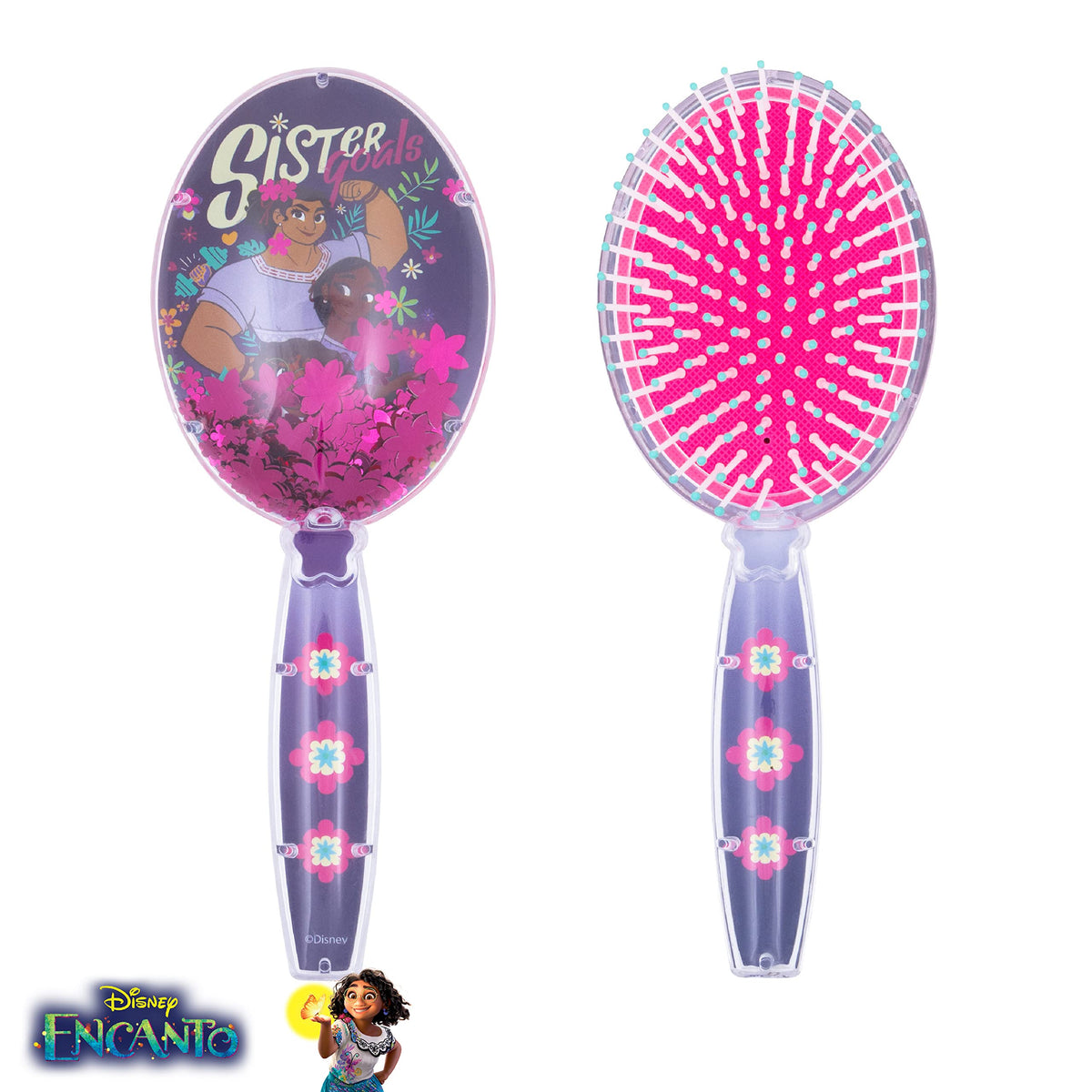 LUV HER Disney Encanto Hair Brush with Magical Sparkling Stars Confetti HairBrush, Purple - Kids Ages 3+ Beauty & Personal Care LUV HER
