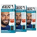 Just For Men Mustache & Beard, Beard Coloring for Gray Hair with Brush, With Keratin Biotin Aloe and Coconut Oil for Healthy Facial Hair - Darkest Beauty & Personal Care Just for Men