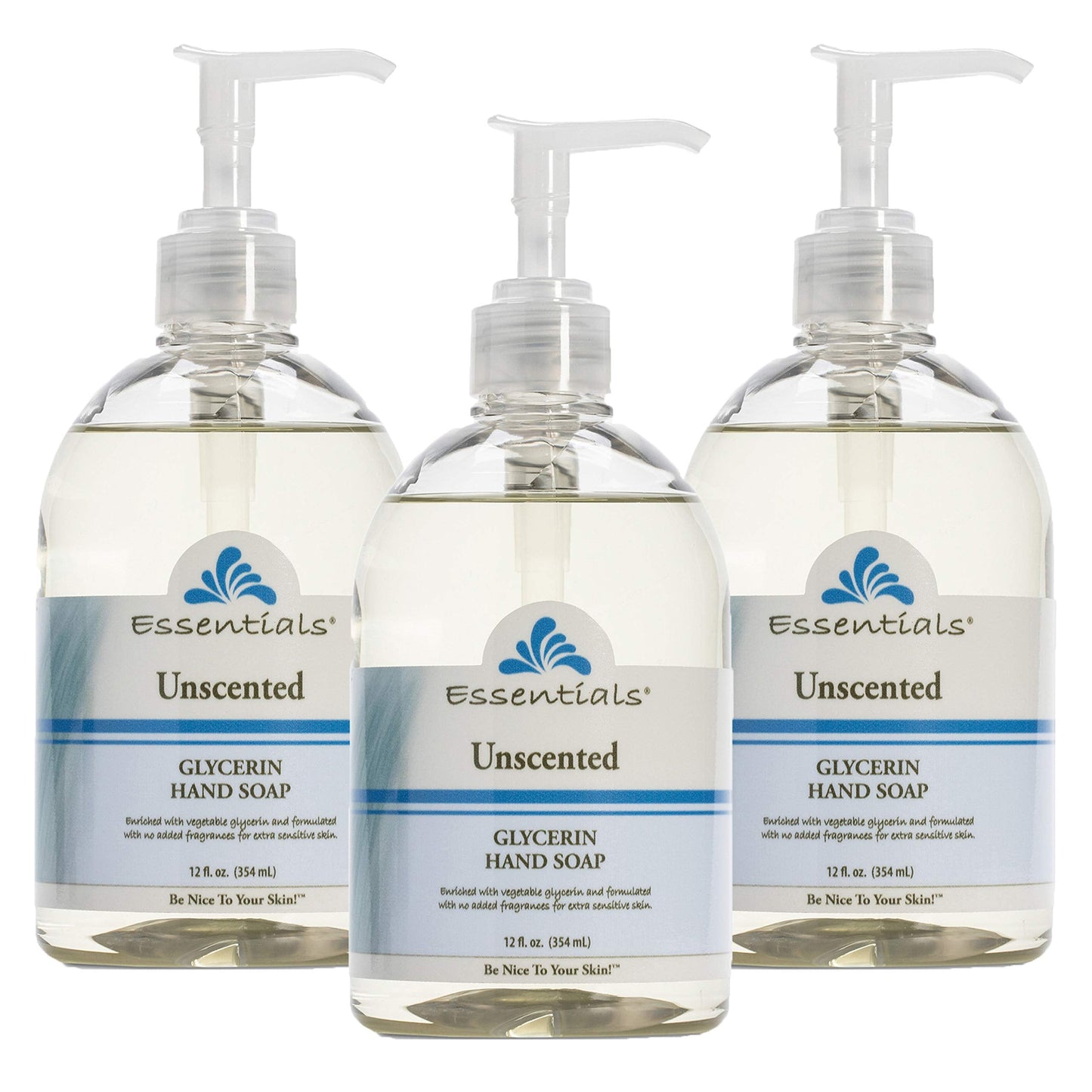 Essentials Glycerin Liquid Hand Soap, Unscented, 12-Fluid Ounce, Pack of 3 Beauty & Personal Care Essentials