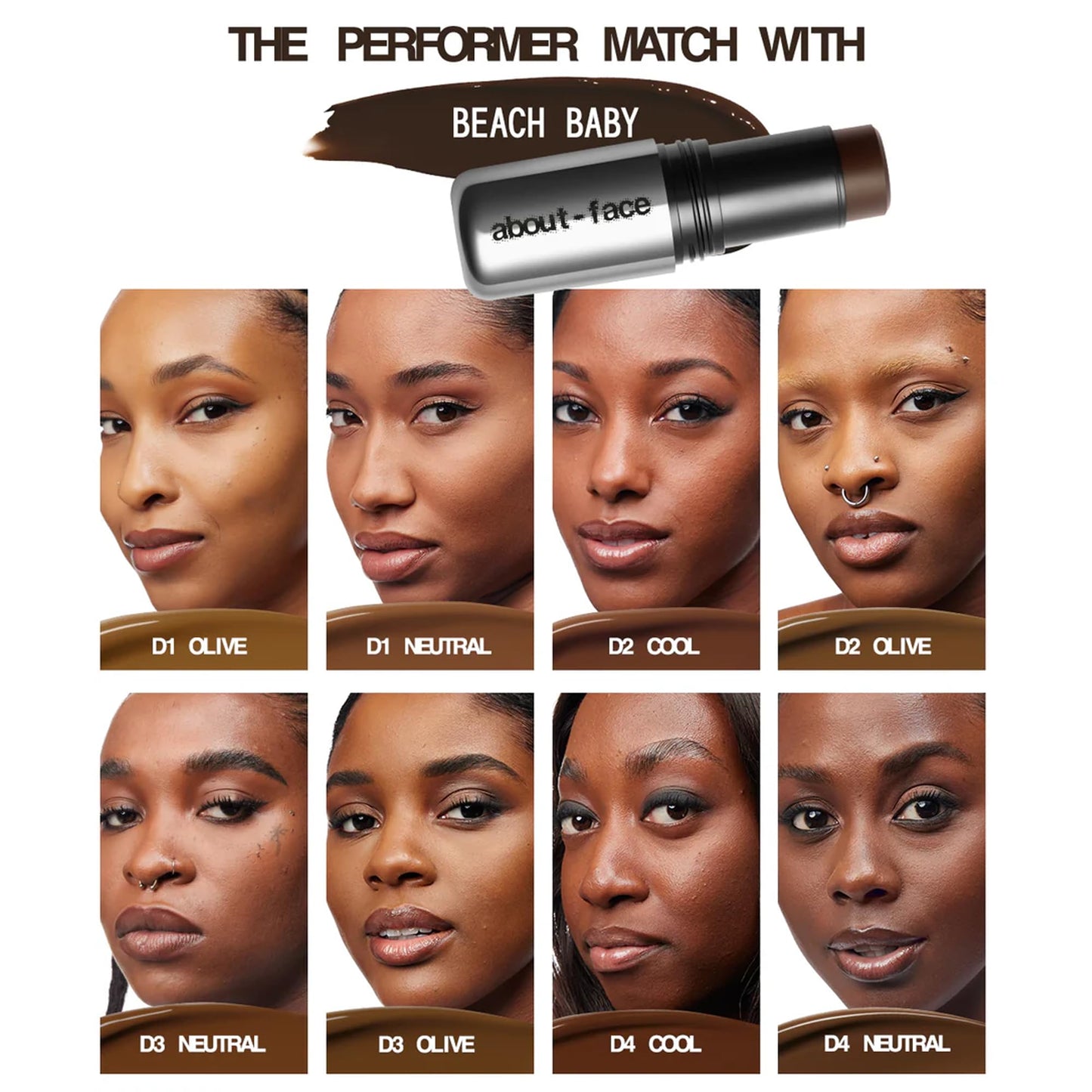 about-face Beach Freak Bronzer Stick Beach Baby- Ultra-Creamy, Vegan Bronzer & Contour Stick with Skincare Benefits - Dewy Finish - Hydrating Formula Beauty & Personal Care aboutface